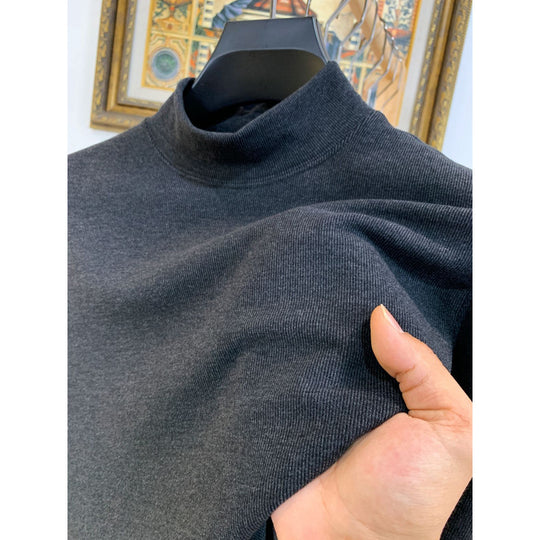 Damen Stehkragen Pullover aus weicher Baumwollmischung R&B