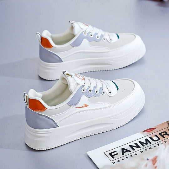 Damen sportliche Sneaker mit luftiger Sohle und verstärktem Fersenschutz R&B