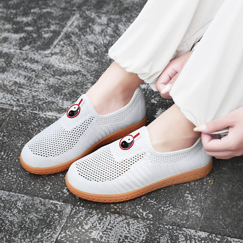 Damen Komfortable Slip-On Sneakers mit atmungsaktivem Obermaterial und rutschfester Sohle R&B