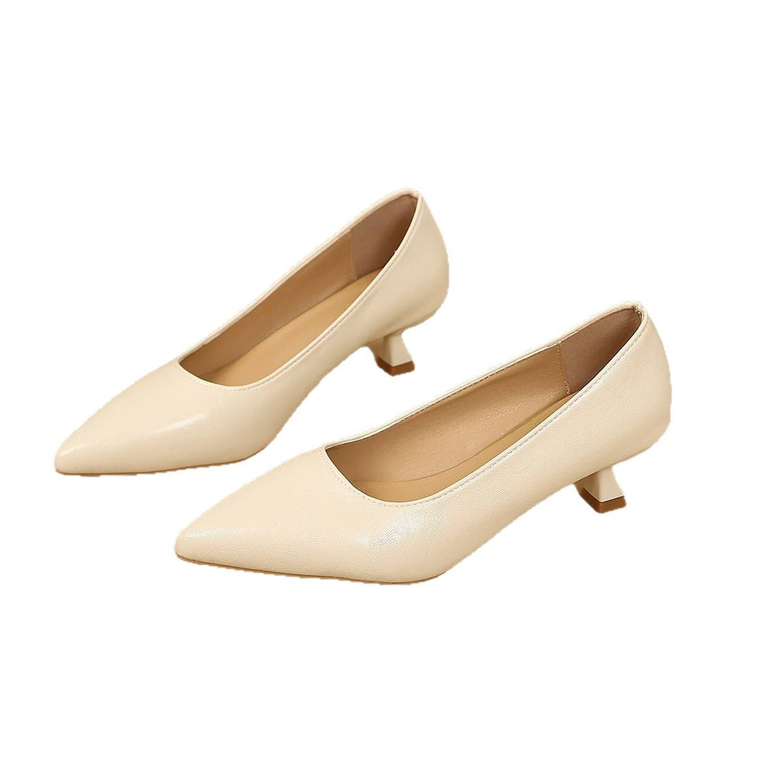 Damen spitze Pumps mit elegantem Blockabsatz R&B