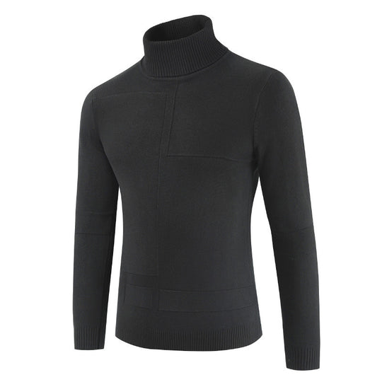 Herren Rollkragenpullover aus weichem Strickmaterial mit modernem Design R&B