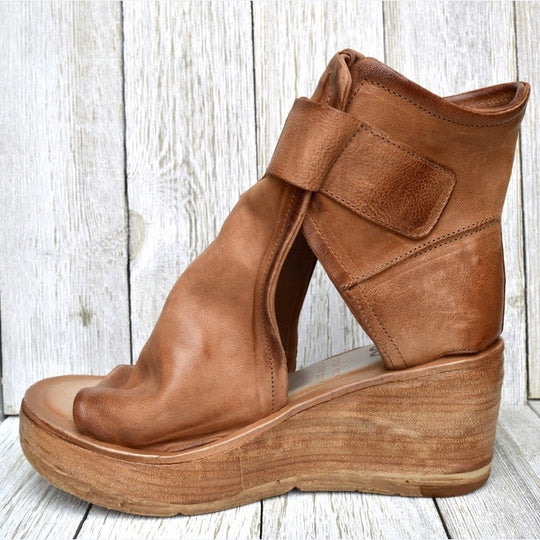 Damen Wedge-Sandaletten mit verstellbarem Schnallenverschluss und komfortablem Fußbett R&B