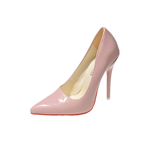Damen Klassische High Heels mit spitz zulaufendem Design und hochglänzender Oberfläche R&B