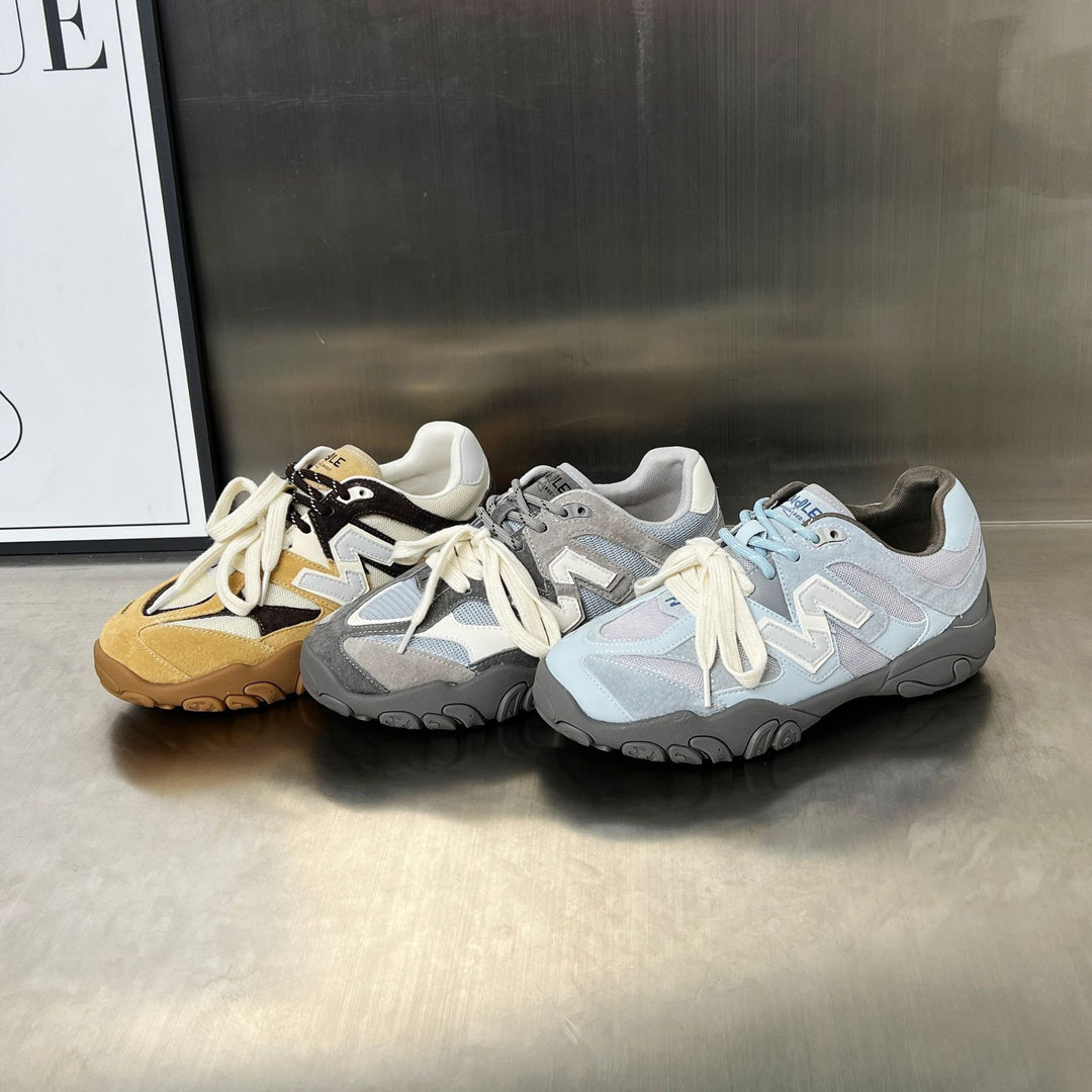 Damen Sportliche Sneakers mit atmungsaktiver Mesh-Oberfläche und robustem Sohlenprofil R&B