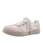 Damen Sneakers mit verspieltem Blumenmuster und rutschfester Sohle