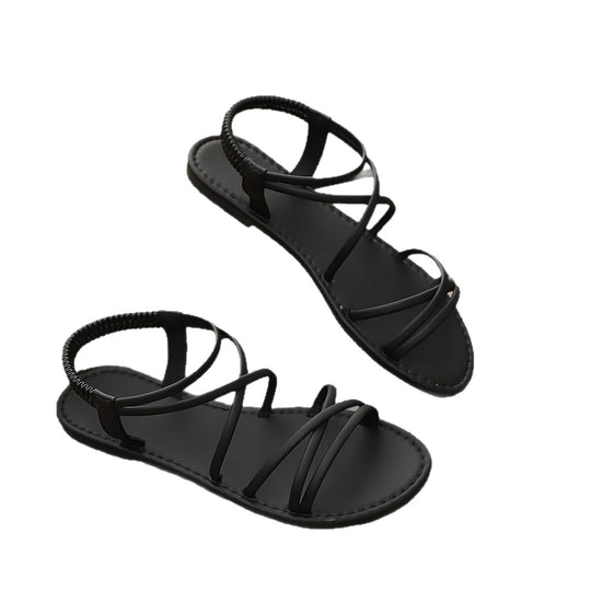 Damen Elegante Freizeit-Sandalen mit verstellbarem Riemen R&B