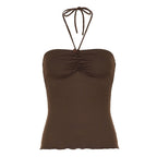 Damen Bandeau-Top mit raffinierten Raffungselementen und verstellbaren Trägern R&B