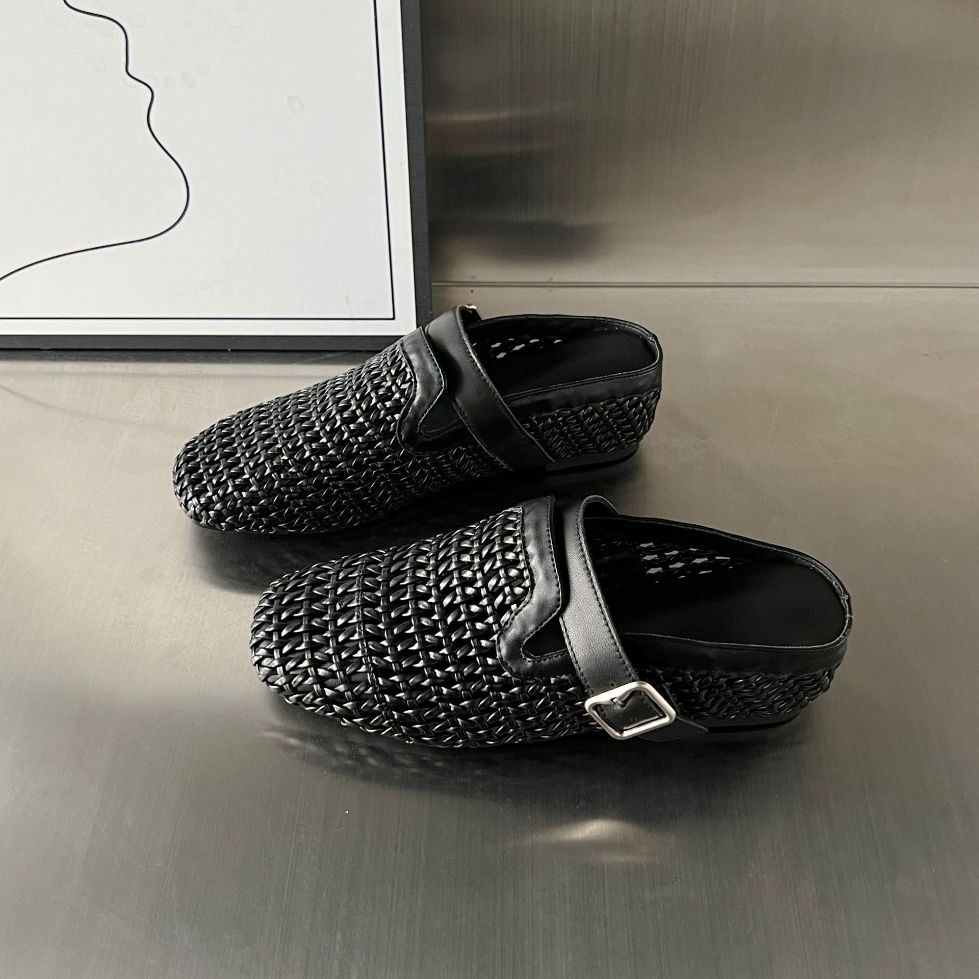 Damen Komfortable Clogs mit modischem Flechtdesign und hochwertigem Fußbett R&B