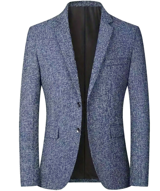 Herren moderner und eleganter Blazer aus Strukturstoff R&B
