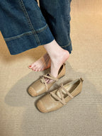 Damen modische Riemchen-Ballerinas aus hochwertigem Material mit komfortabler Passform R&B