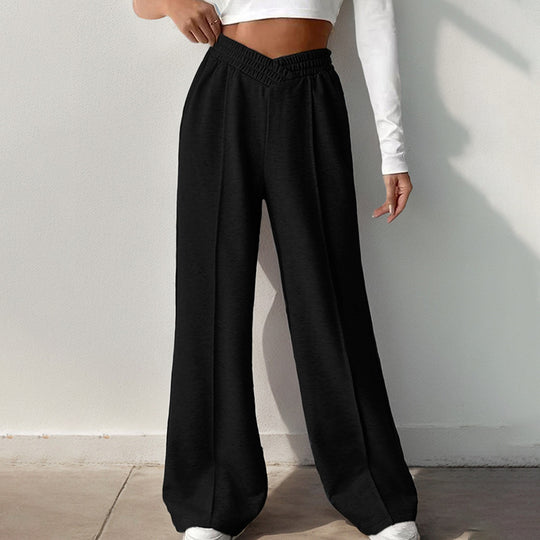 Damen Weit geschnittene Freizeithose mit elastischem Bund R&B