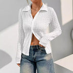 Damen lässige Strukturierte Bluse R&B