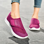 Damen Bequeme Slip-On Sneakers mit atmungsaktiver Netzstruktur R&B