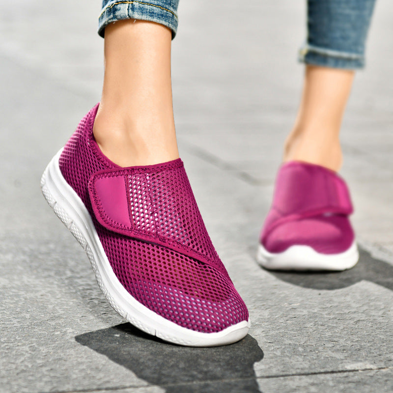 Damen Bequeme Slip-On Sneakers mit atmungsaktiver Netzstruktur R&B