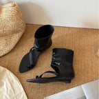 Damen Elegante Leder-Sandalen mit innovativem Design und angesagtem Schaft R&B