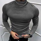 Herren eleganter Rollkragenpullover aus hochwertigem Baumwollmix R&B