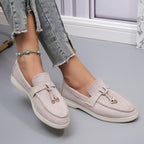 Damen Elegante Mokassins mit modischem Riemendesign und bequemer Dämpfung R&B