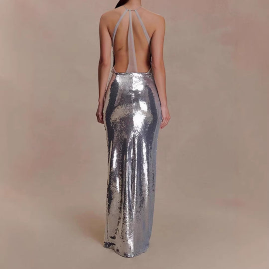 Damen Glamouröses Abendkleid mit funkelnden Pailletten R&B