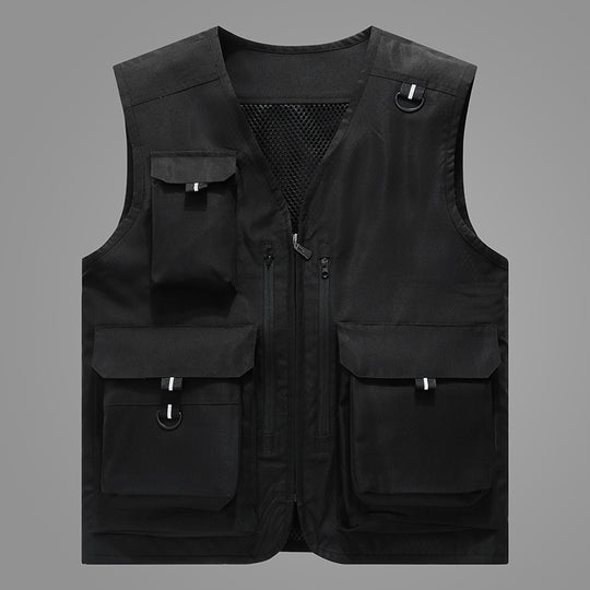 Damen multifunktionale Outdoor-Weste mit zahlreichen Taschen und atmungsaktivem Futter R&B