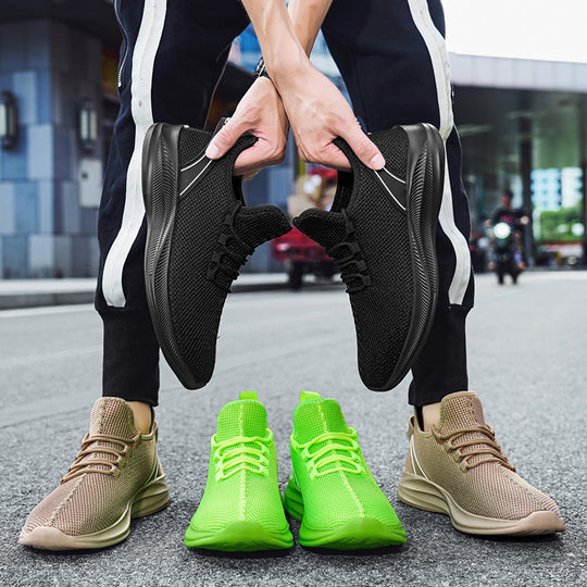 Damen Leichte und atmungsaktive Lauf Sneakers mit elastischem Obermaterial R&B