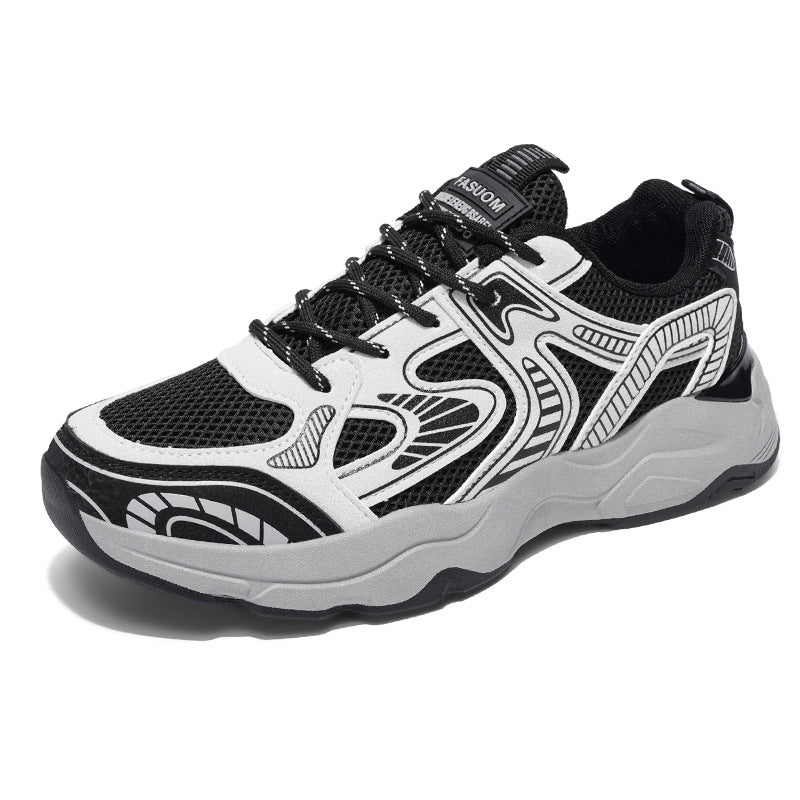Damen Sportliche Mesh-Sneaker mit atmungsaktiver Struktur und gepolsterter Sohle R&B