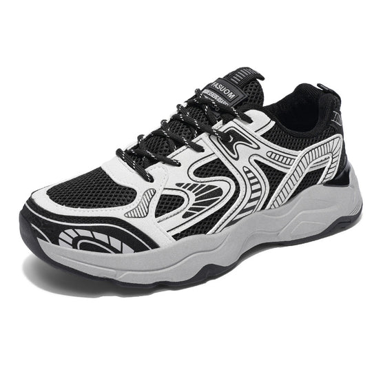 Damen Sportliche Mesh-Sneaker mit atmungsaktiver Struktur und gepolsterter Sohle R&B