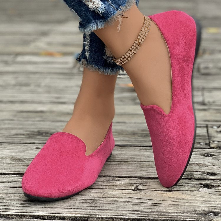 Damen Mokassins aus hochwertigem Wildleder mit elegantem Schnitt R&B