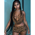 Damen Sexy Wildlederzubehör Set R&B