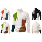 Herren Rollkragenpullover mit einzigartigem Strickdesign R&B