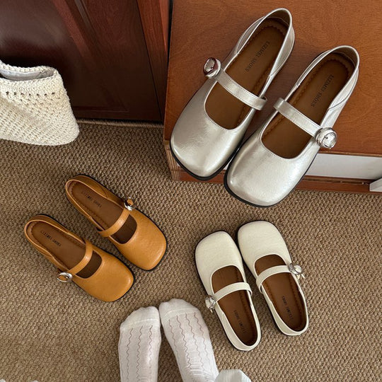 Damen elegante Mary Jane Schuhe mit geschmackvollem Riemchen und komfortablem Fußbett R&B