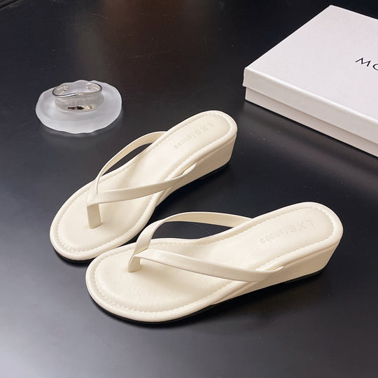 Damen eleganter Wedgesandalen mit schimmerndem Design R&B