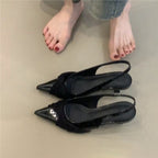Damen Slingback-Pumps mit spitzem Design R&B