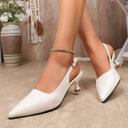 Damen Slingback-Pumps mit eleganter Schnalle R&B