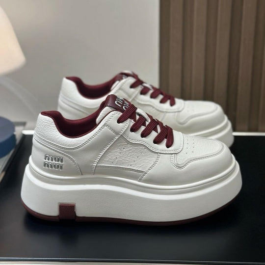 Damen Sneakers mit dicker Plateau-Sohle und modischem Obermaterial R&B