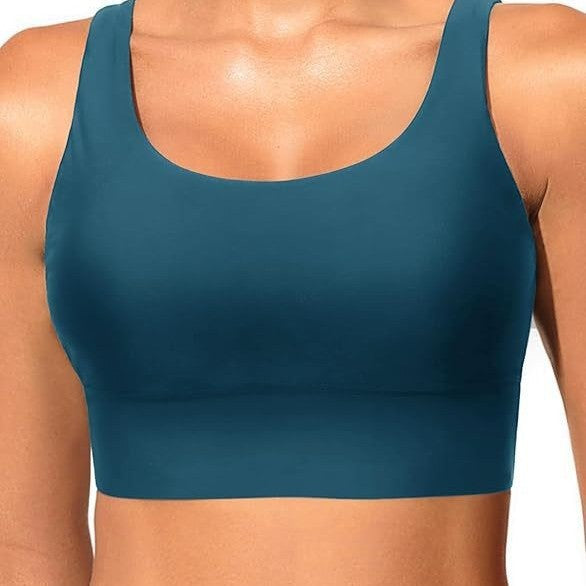 Damen sportlicher Crop-Top mit klassischen Streifen R&B