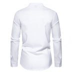 Herren Designer Hemd mit asymmetrischem Farbblock R&B