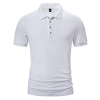 Herren modisches Kurzarm-Polohemd mit strukturiertem Design und hochwertigem Material