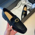 Damen Elegante Businessslipper mit dekorativem Schnallenverschluss
