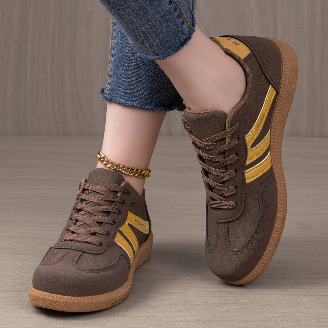Damen Sportliche Sneakers mit rutschfester Sohle und atmungsaktivem Obermaterial R&B
