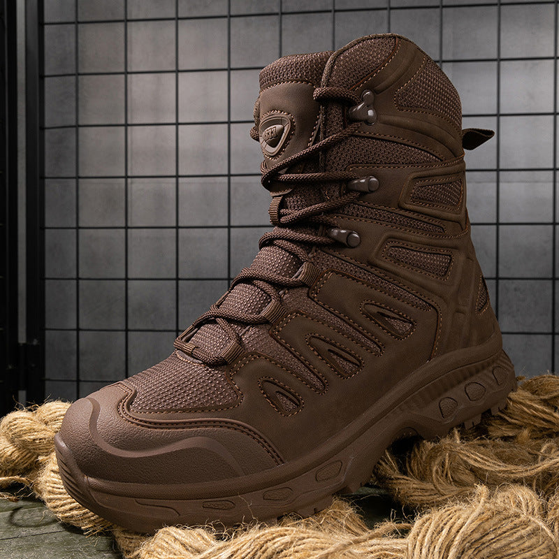 Herren Multifunktionale Tactical Boots mit hohem Knöchelschutz und rutschfester Sohle R&B