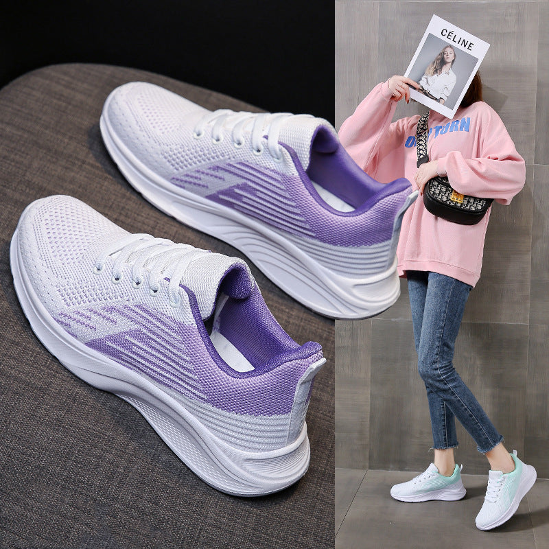Damen Sportliche Sneaker mit atmungsaktivem Mesh-Obermaterial und flexibler Sohle