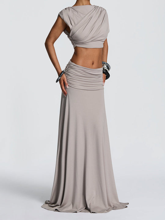 Damen Elegantes Wickelkleid mit raffinierten Drapierungen R&B