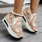 Damen Leichte Slip-On Sneaker mit einzigartigem Blumendesign R&B