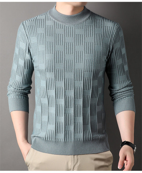 Herren Feinstrickpullover mit modernem Strukturdesign R&B