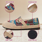 Damen bequeme und stilvolle Slipper mit buntem Mustermix R&B