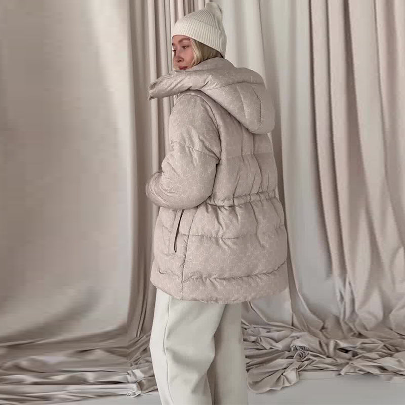 Steppjacke Damen tailliert mit hohem Kragen