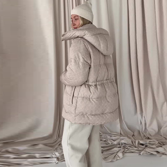 Steppjacke Damen tailliert mit hohem Kragen