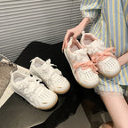 Damen Bequeme Freizeitsneaker mit atmungsaktiver Oberflächenstruktur und flexibler Sohle