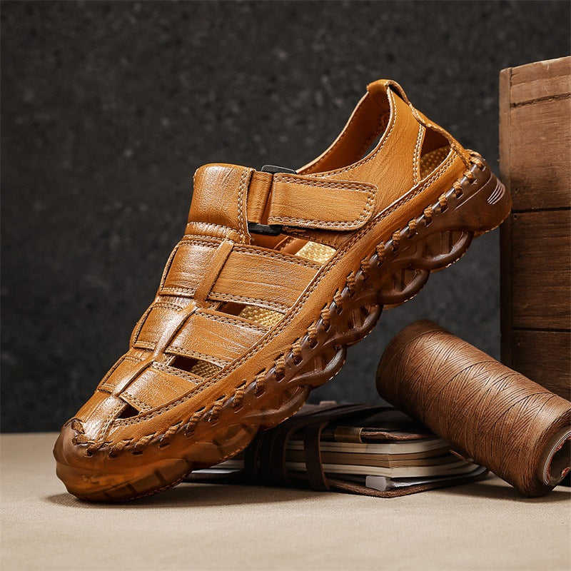 Damen Bequeme Lederfreizeitschuhe mit verstellbarem Klettverschluss R&B