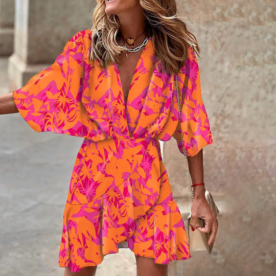 R&B | Elegantes Kleid mit Fledermausärmeln
